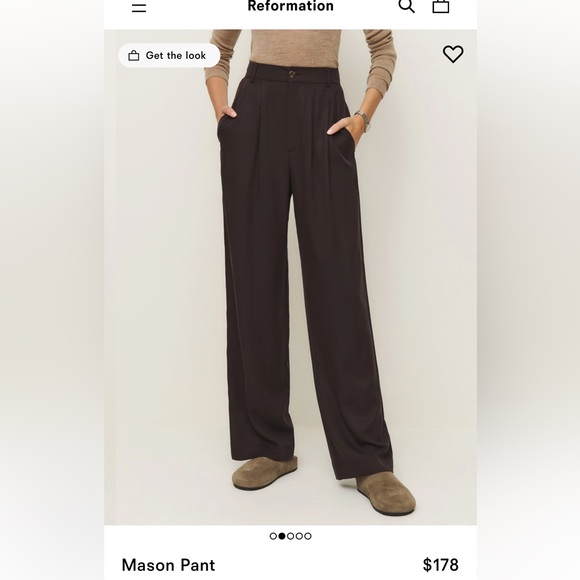 Reformation Pants - Reformation Mason Pant